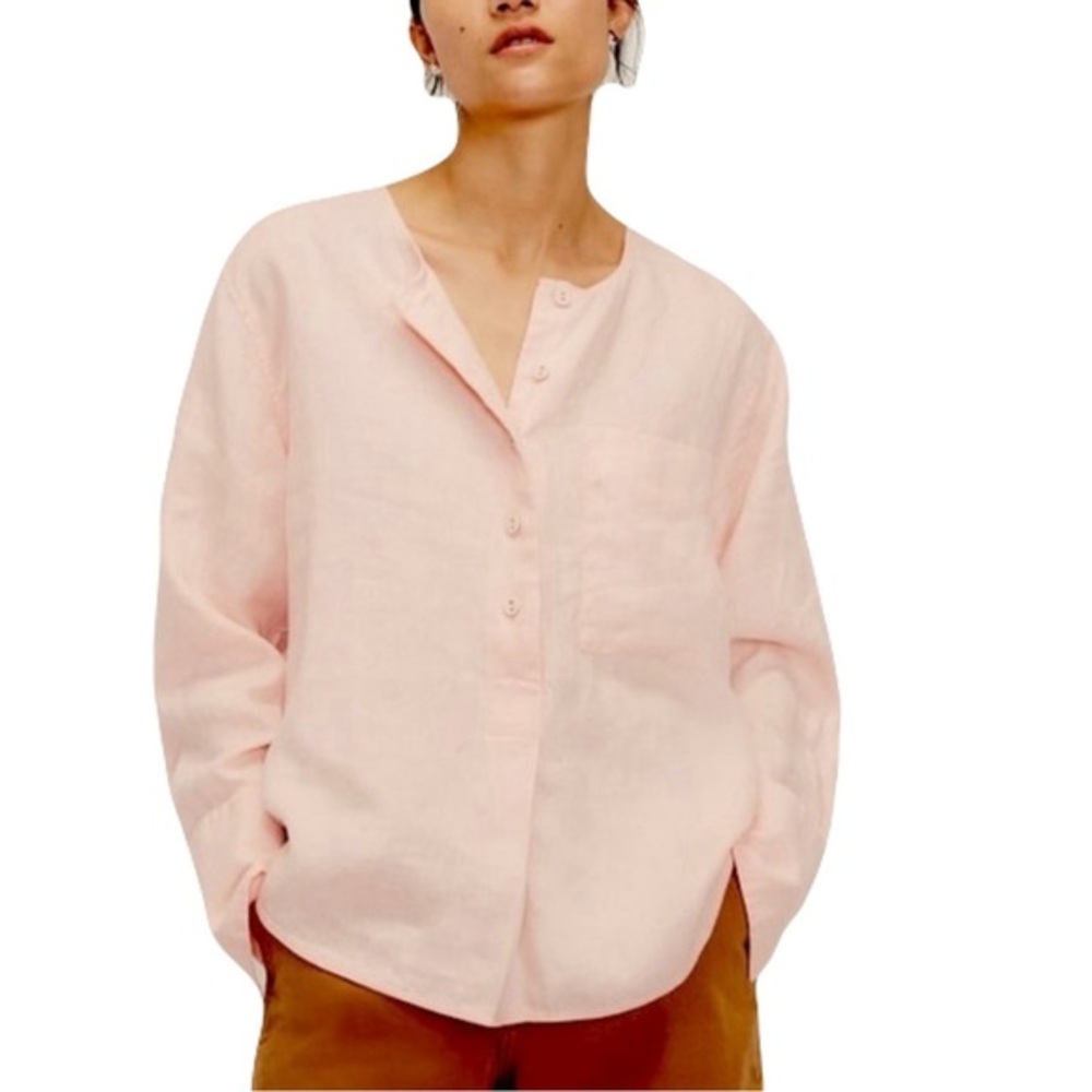 Loft Ann Taylor Wide Crew Neck Blouse